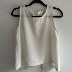 Madewell Open Back Crepe Top | Size Small